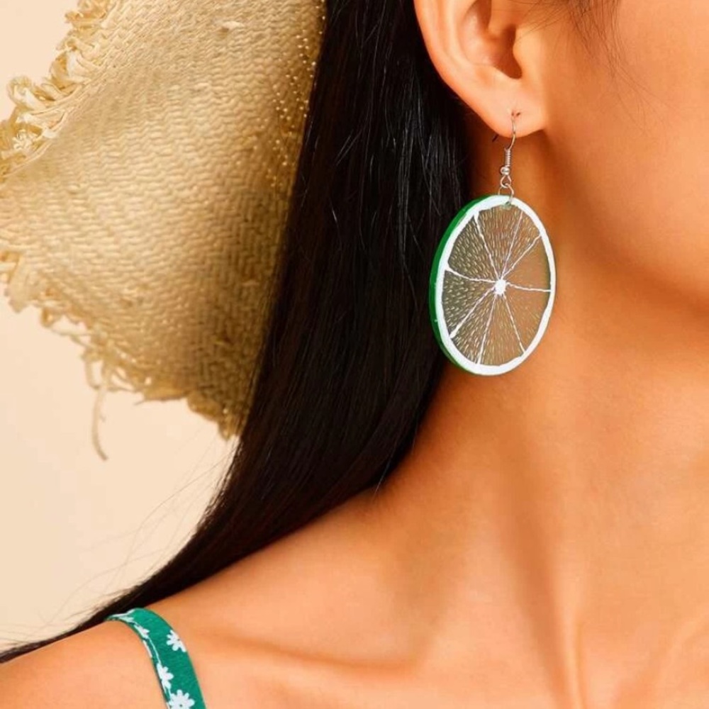 3/$30 Lemon Lime Drop Earrings - Picture 2 of 4